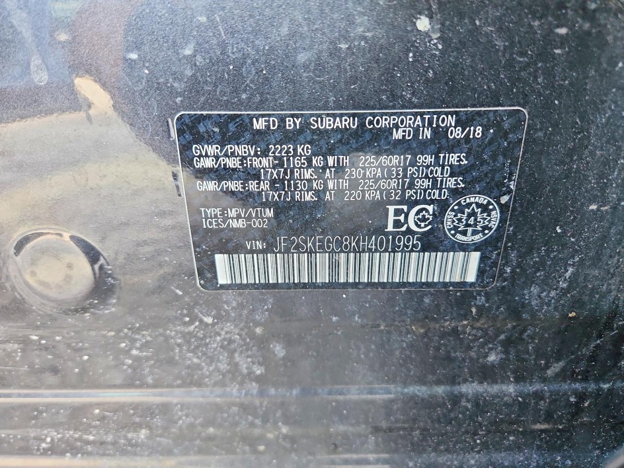 2019 SUBARU FORESTER PREMIUM photo 23