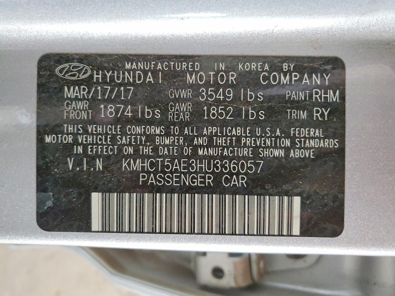 2017 HYUNDAI ACCENT SE photo 12