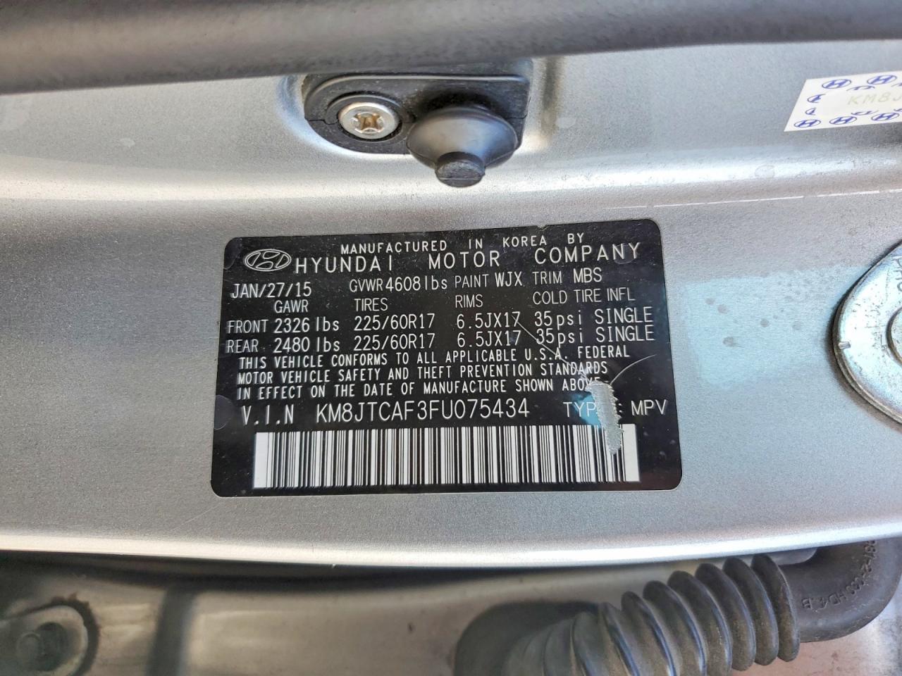2015 HYUNDAI TUCSON GLS photo 40
