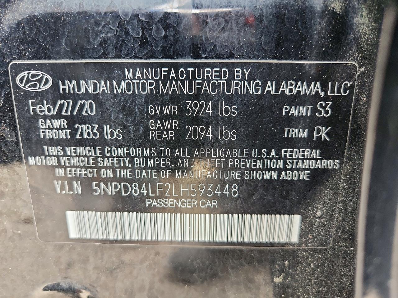 2020 HYUNDAI ELANTRA LIMITED photo 23