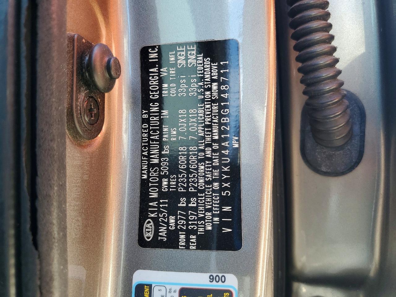 2011 KIA SORENTO EX photo 37