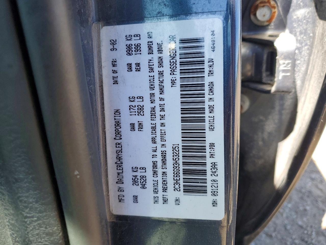 2003 CHRYSLER 300M photo 34