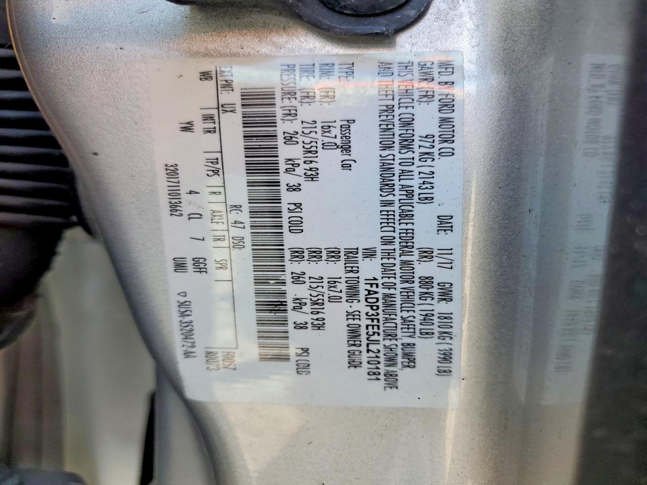 2018 FORD FOCUS SE photo 23