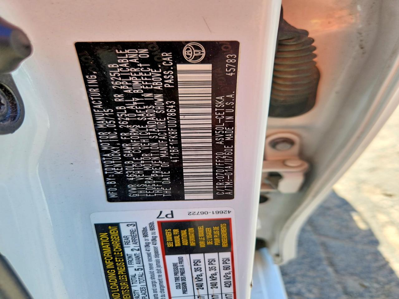 2015 TOYOTA CAMRY SE photo 34