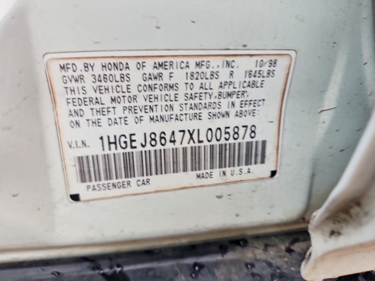1999 HONDA CIVIC EX photo 12