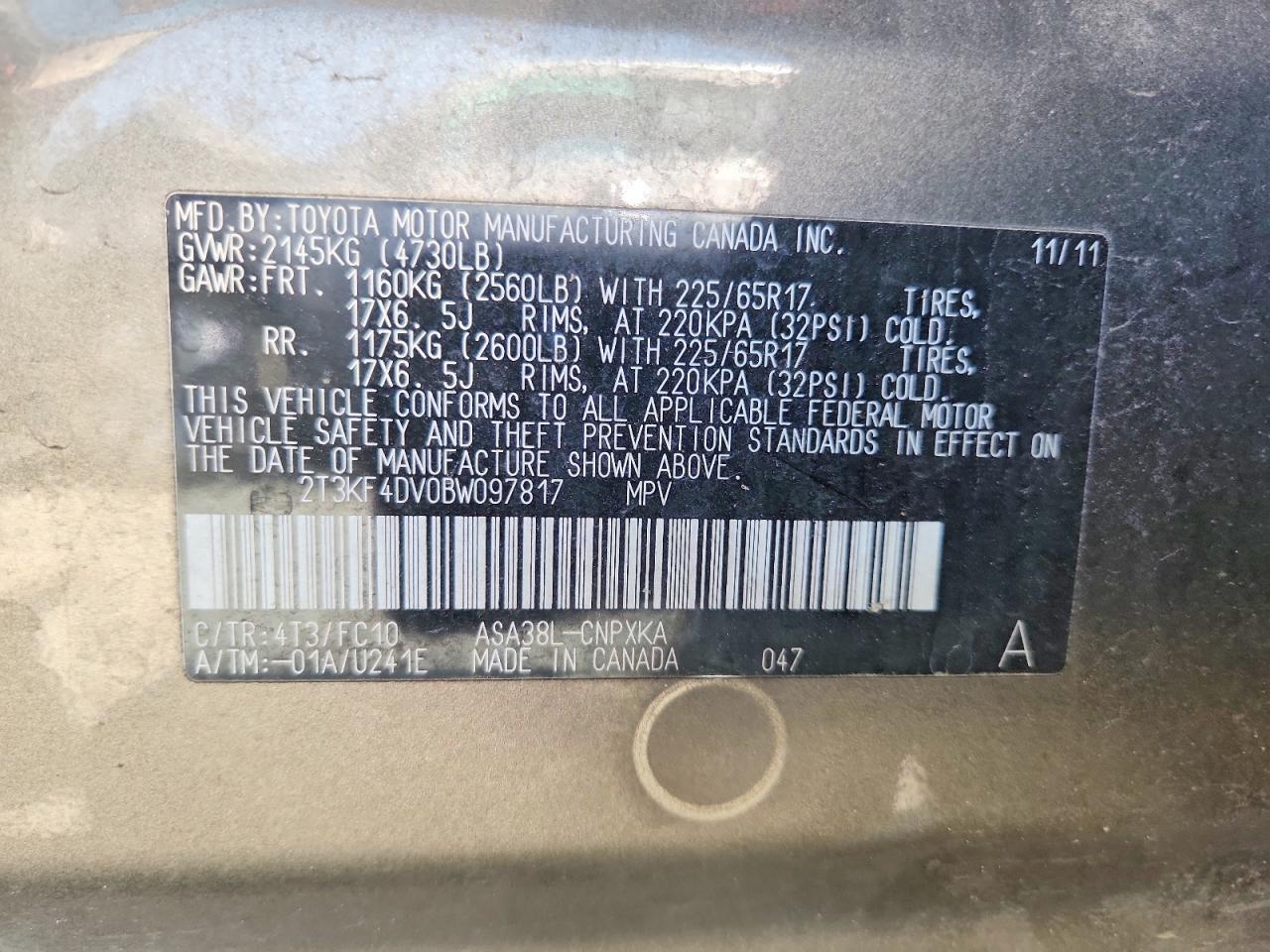 2011 TOYOTA RAV4 BASE photo 37
