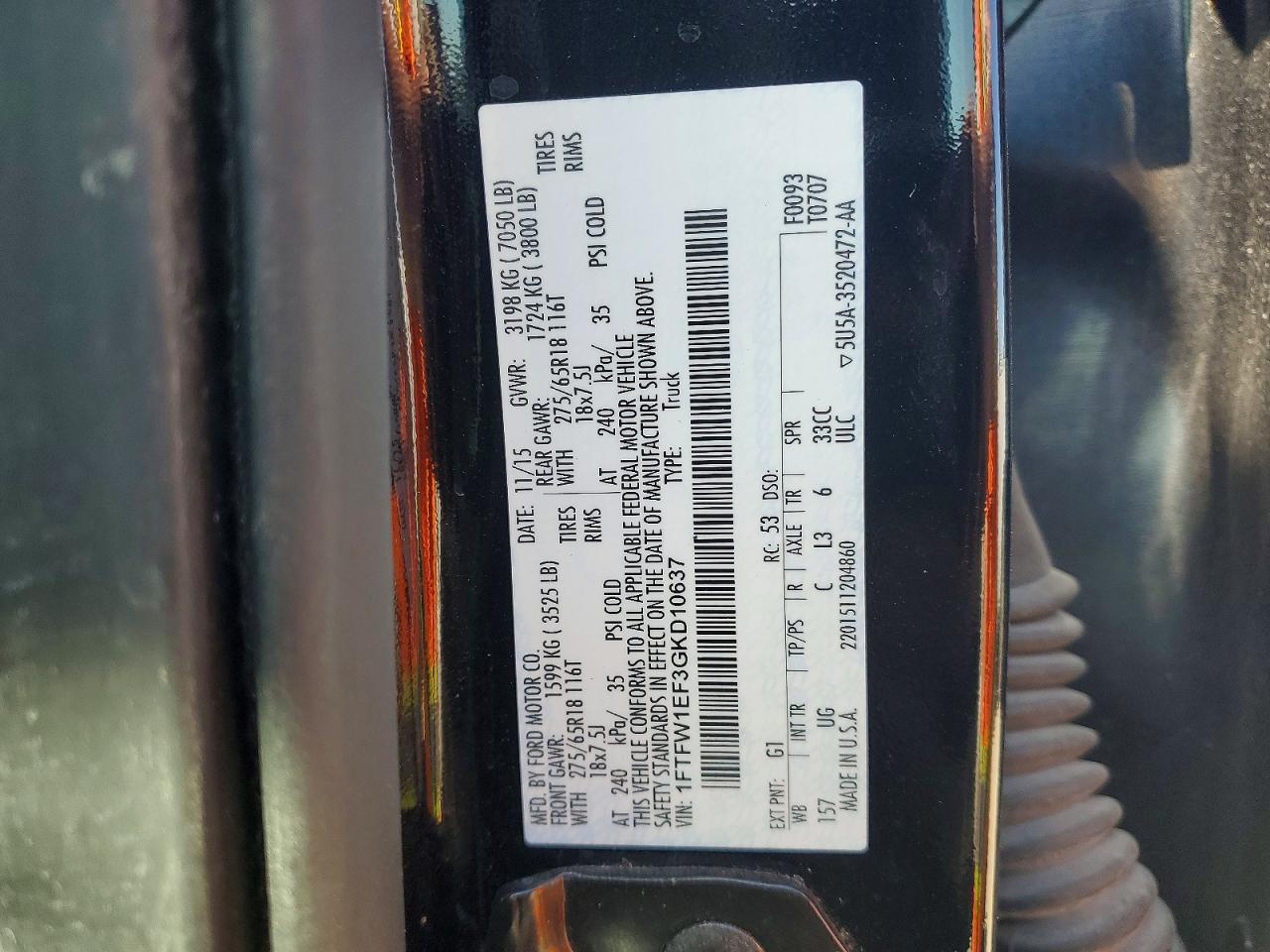 2016 FORD F150 SUPERCREW photo 13