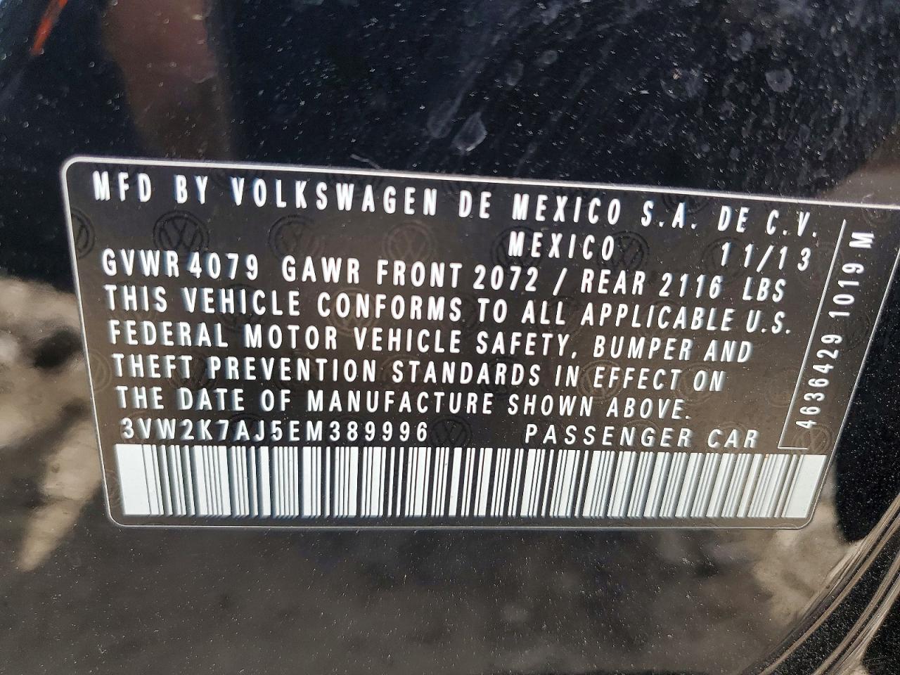 2014 VOLKSWAGEN JETTA BASE photo 12