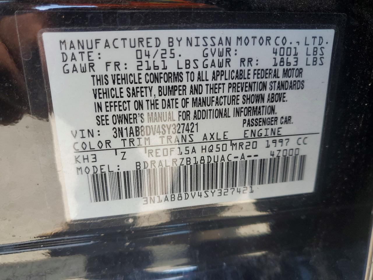 2025 NISSAN SENTRA SR photo 23