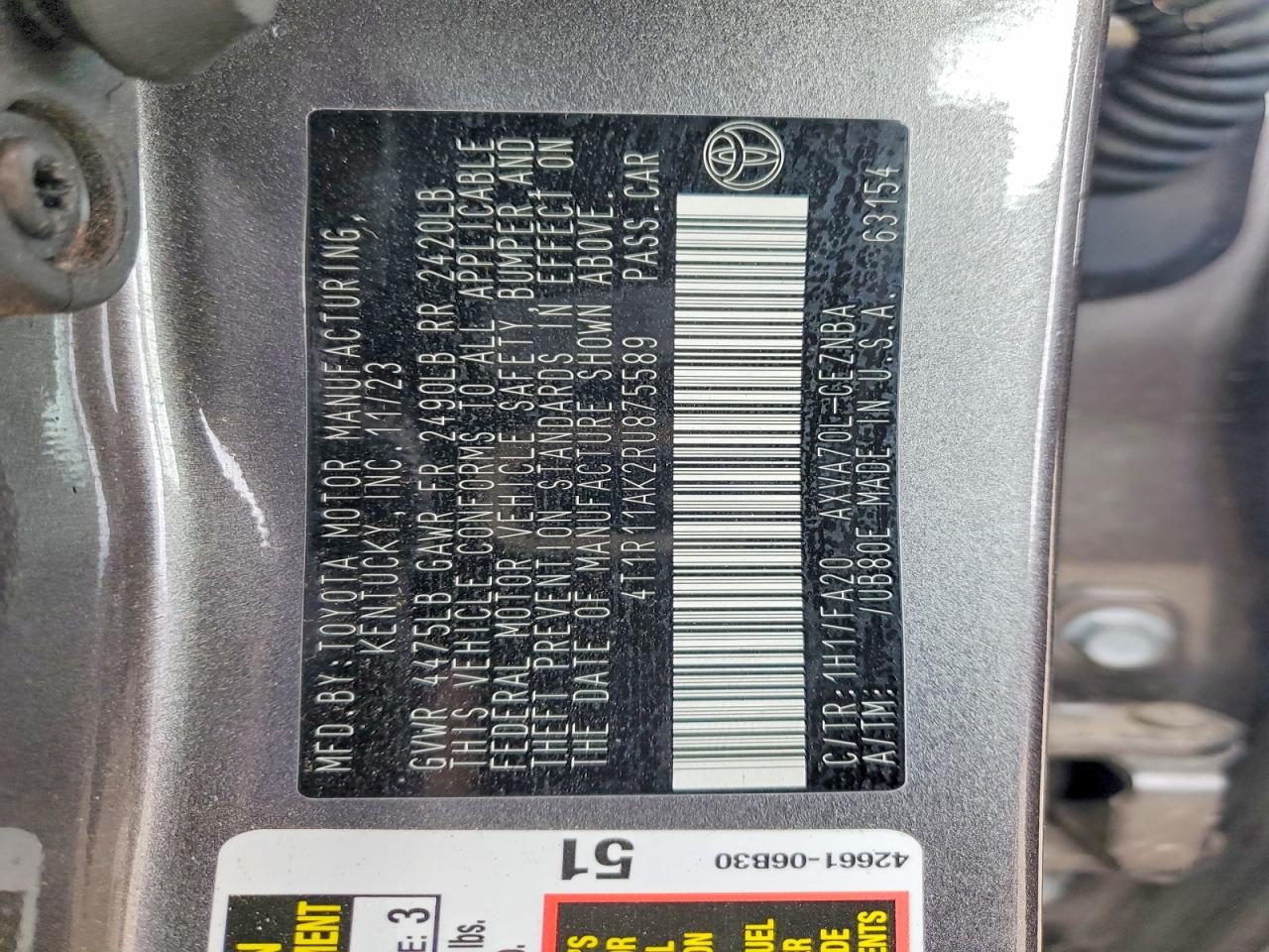 2024 TOYOTA CAMRY LE photo 25