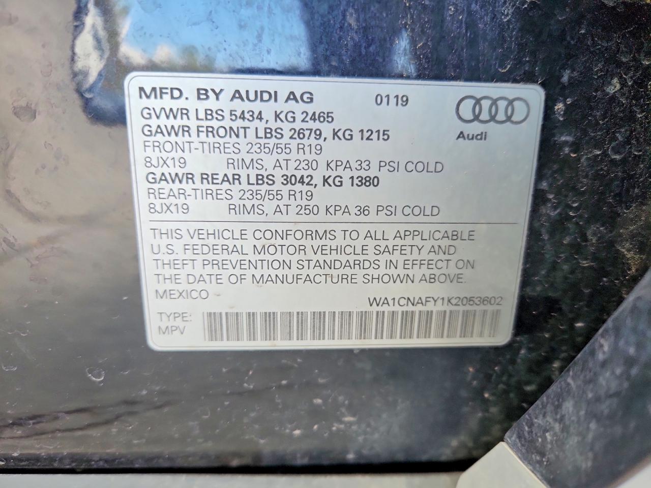 2019 AUDI Q5 PRESTIGE photo 25