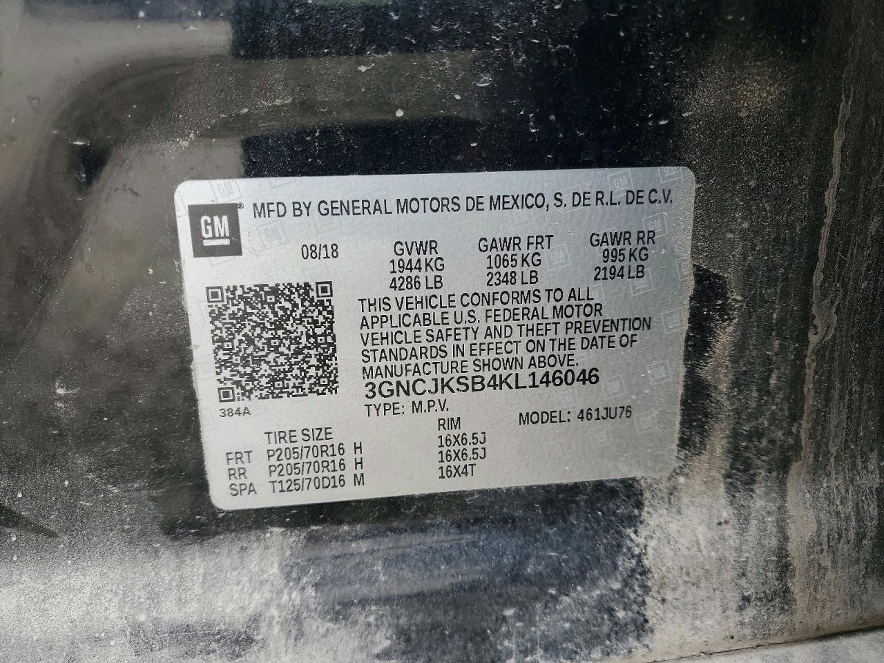 2019 CHEVROLET TRAX LS photo 13
