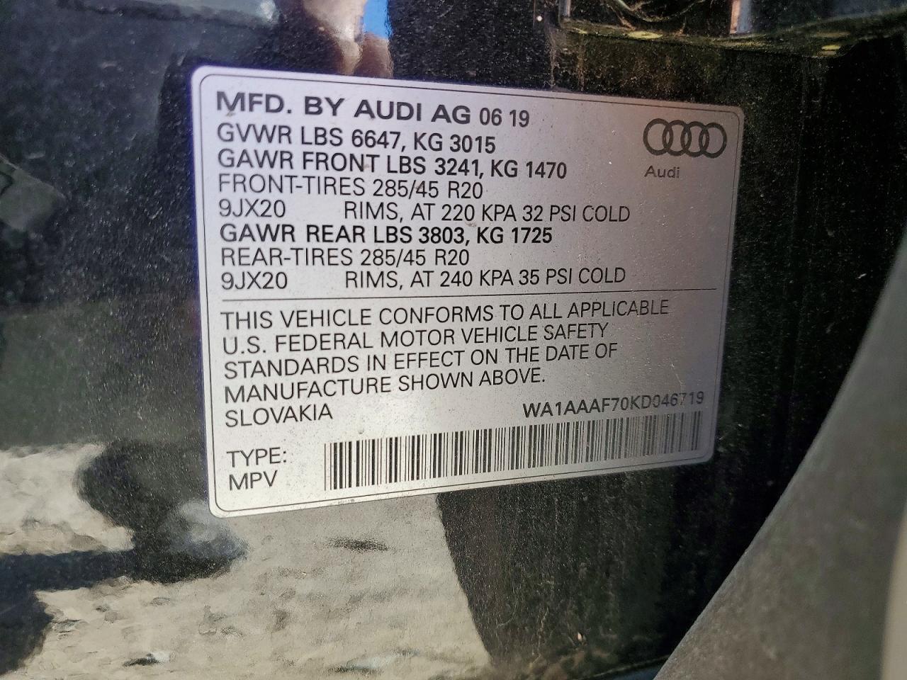 2019 AUDI Q7 PREMIUM photo 40