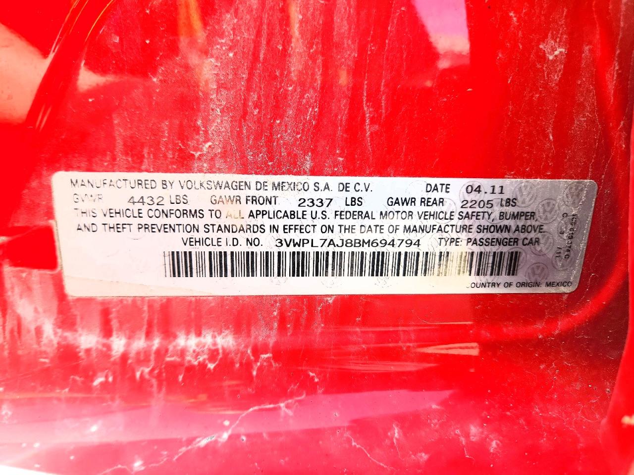 2011 VOLKSWAGEN JETTA TDI photo 37