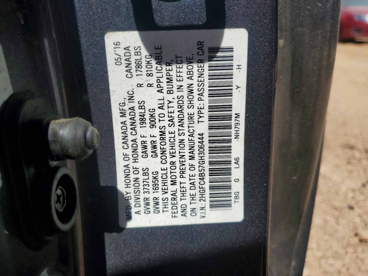 2016 HONDA CIVIC LX photo 23