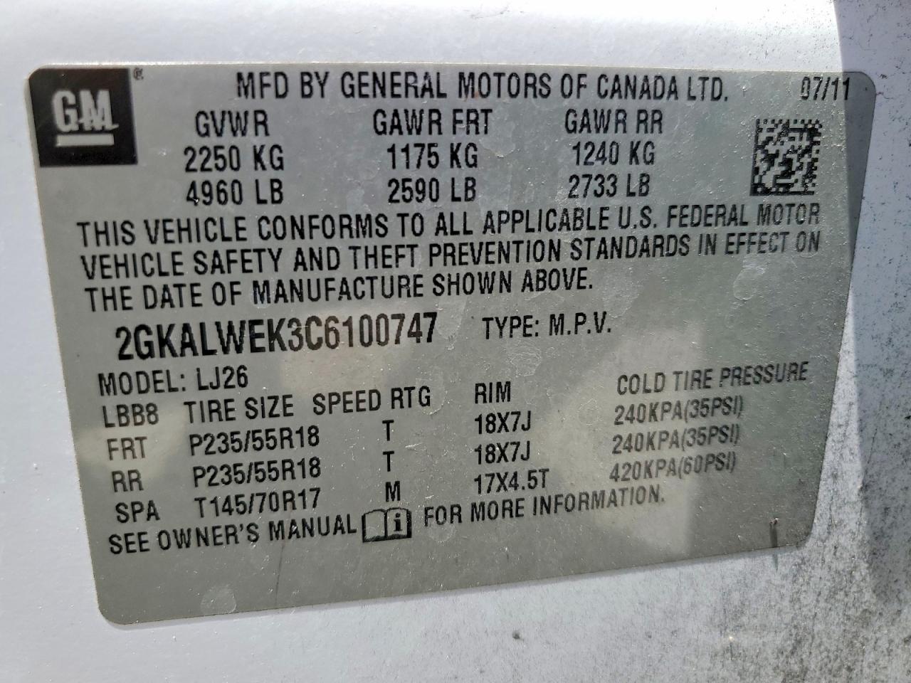 2012 GMC TERRAIN SLT photo 25