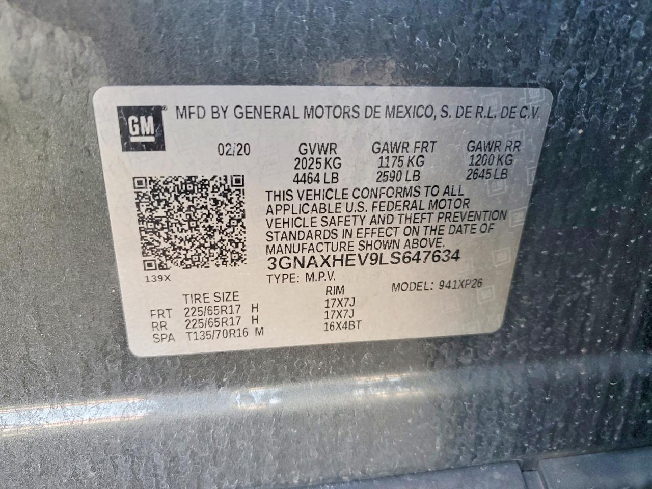 2020 CHEVROLET EQUINOX LS photo 37