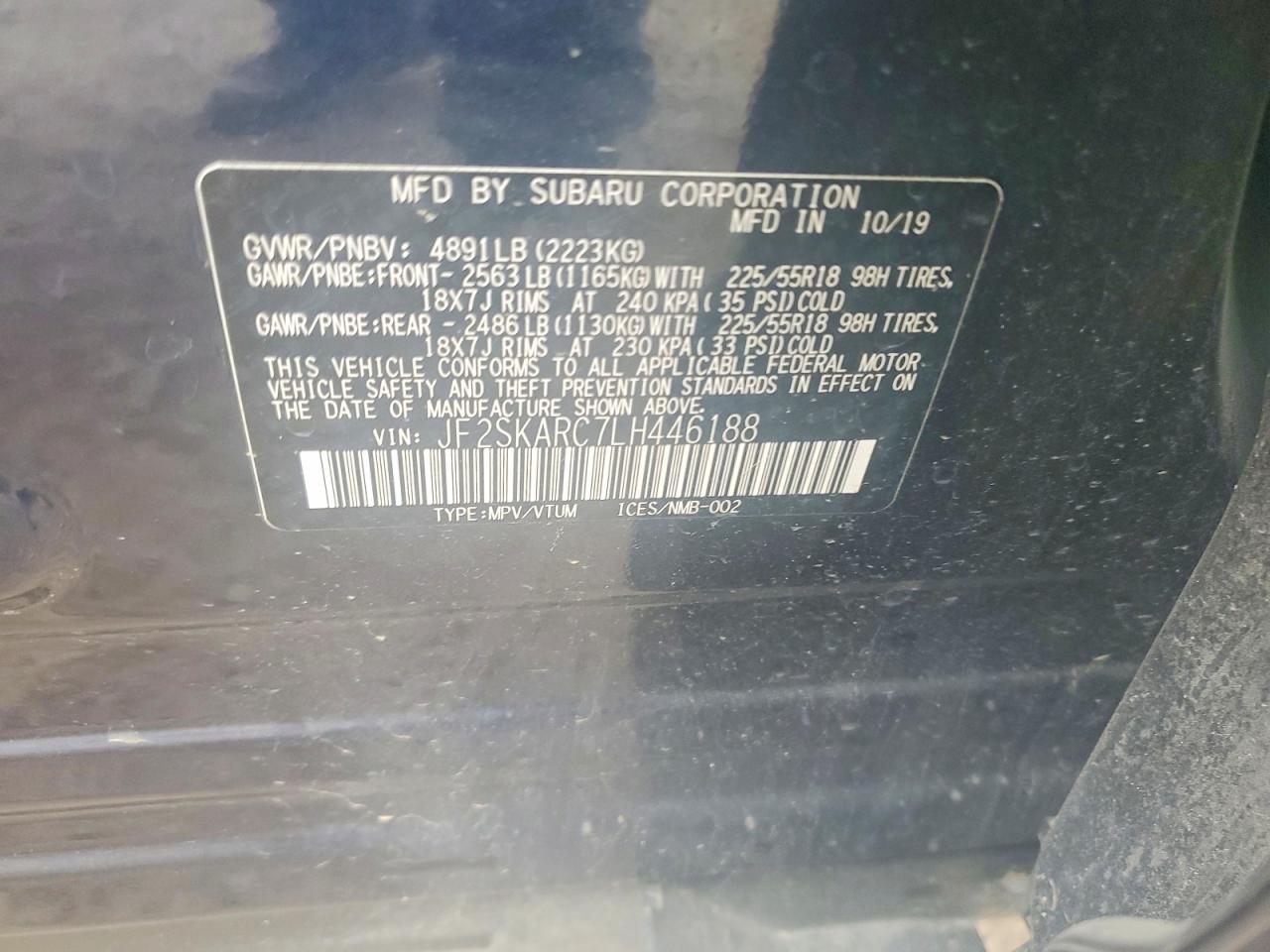 2020 SUBARU FORESTER SPORT photo 13