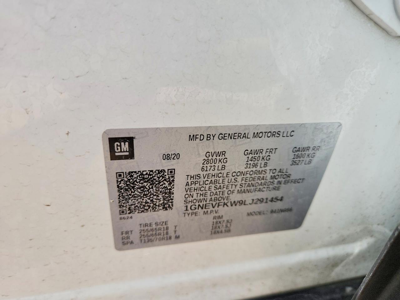 2020 CHEVROLET TRAVERSE LS photo 37