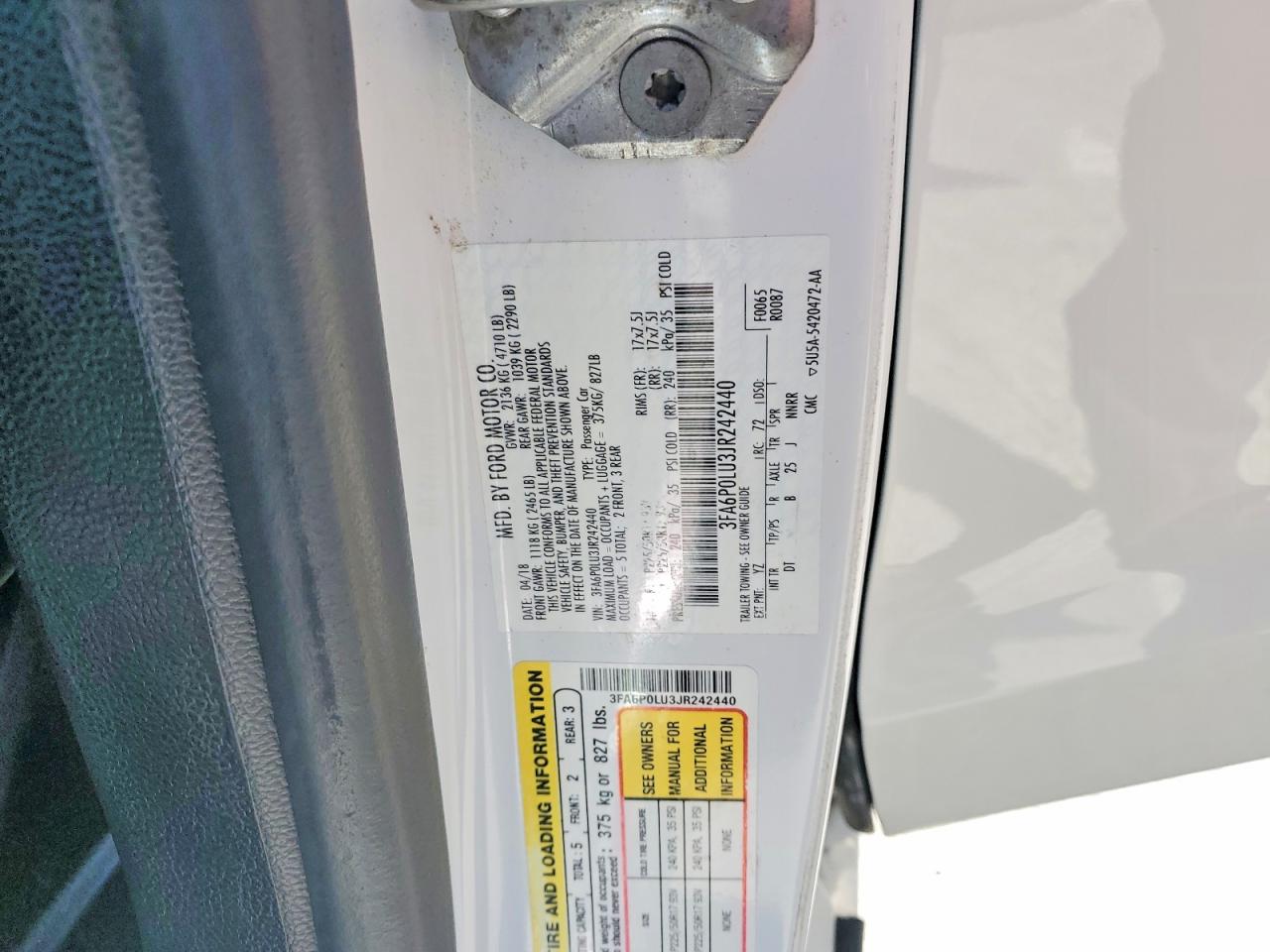 2018 FORD FUSION SE HYBRID photo 23