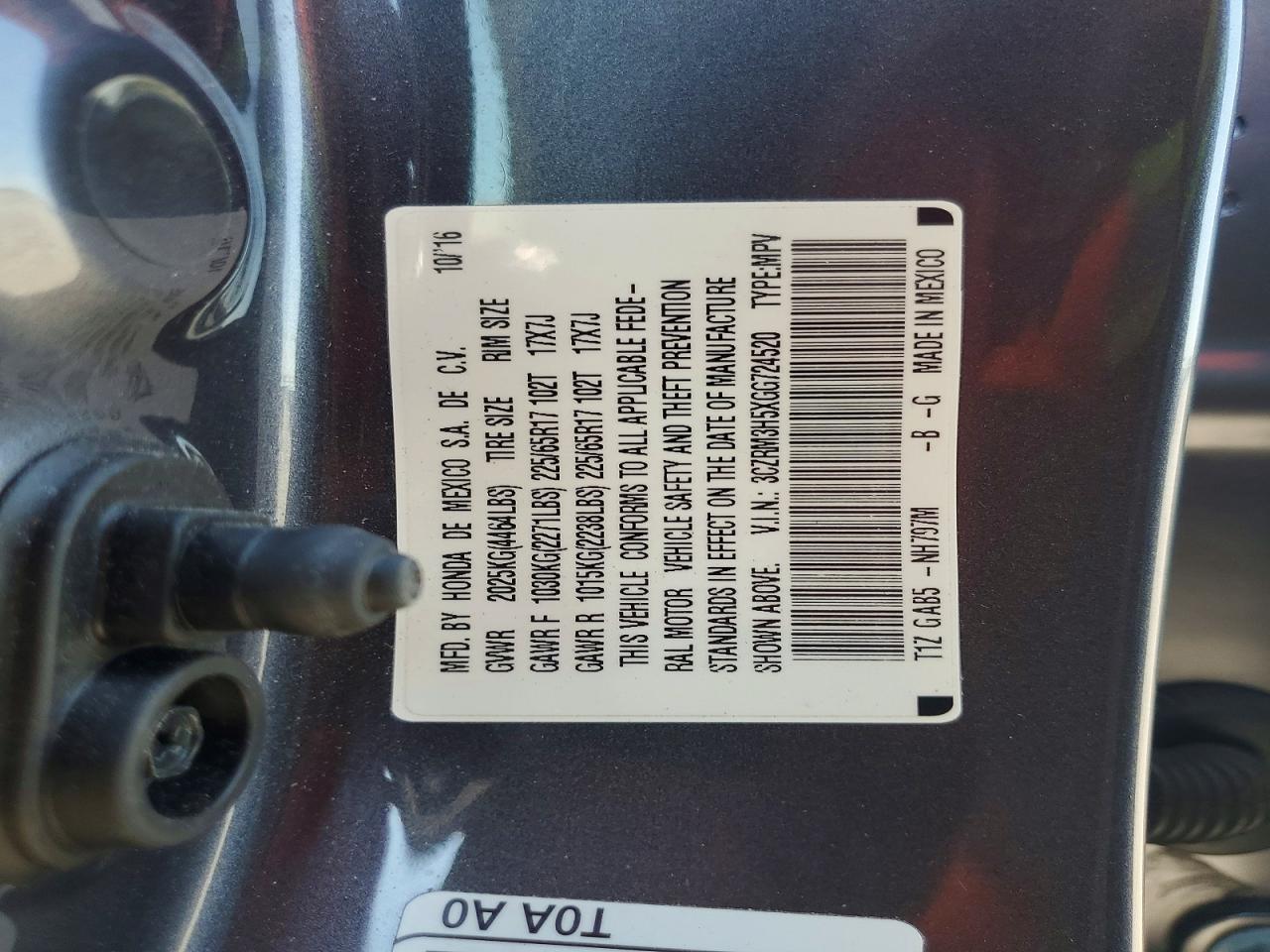 2016 HONDA CR-V EX photo 40