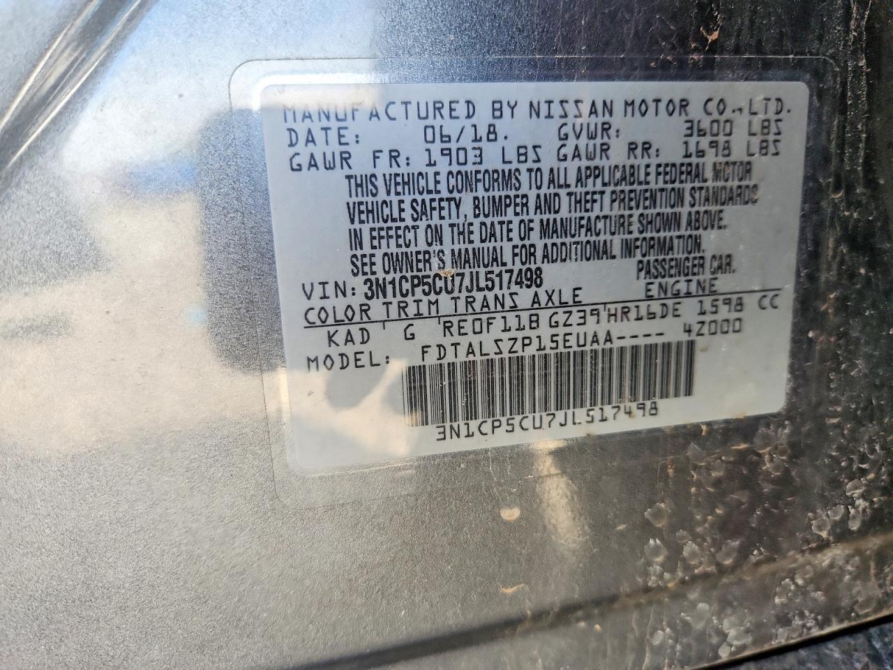 2018 NISSAN KICKS SV photo 25