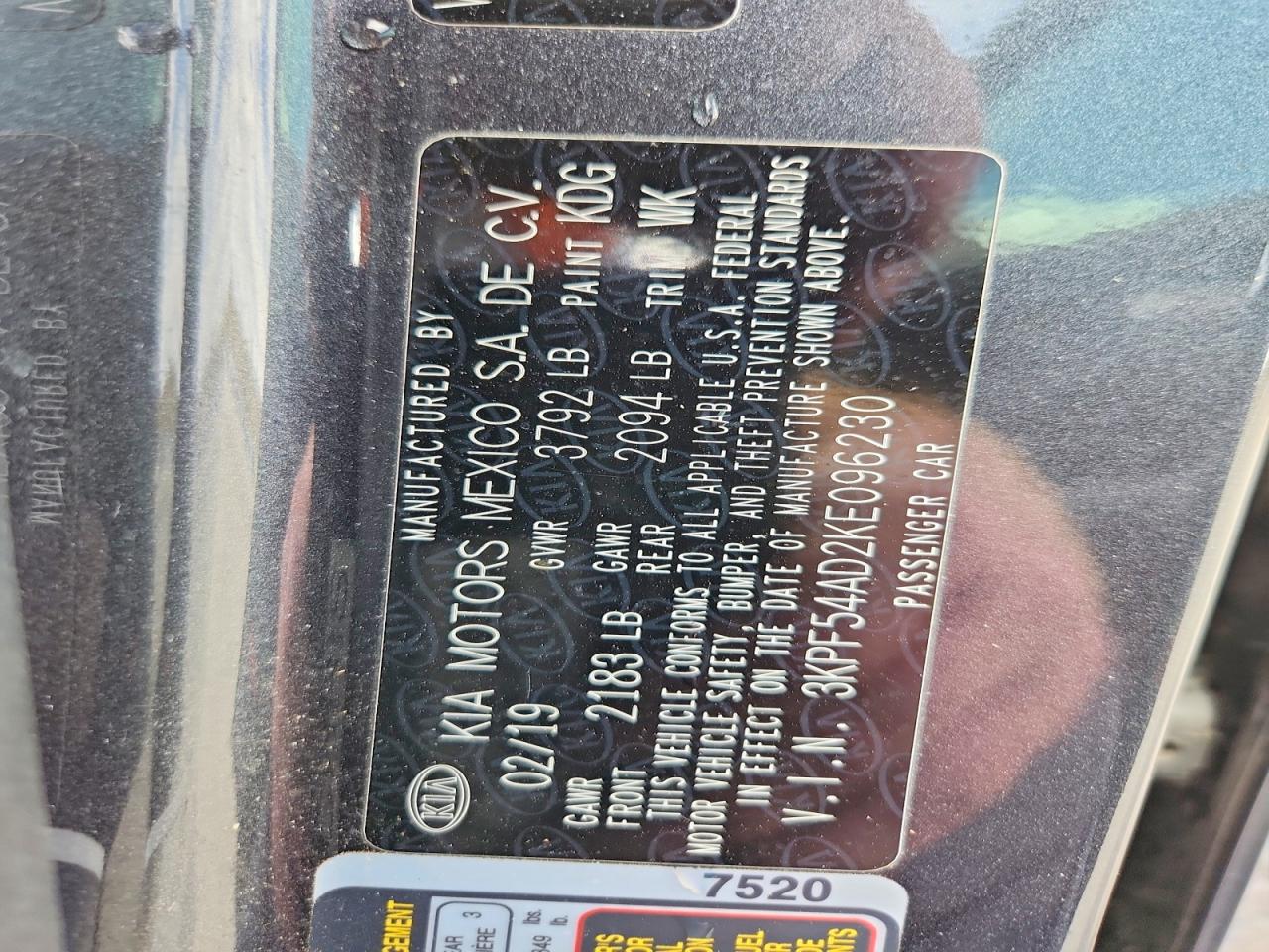 2019 KIA FORTE EX photo 23