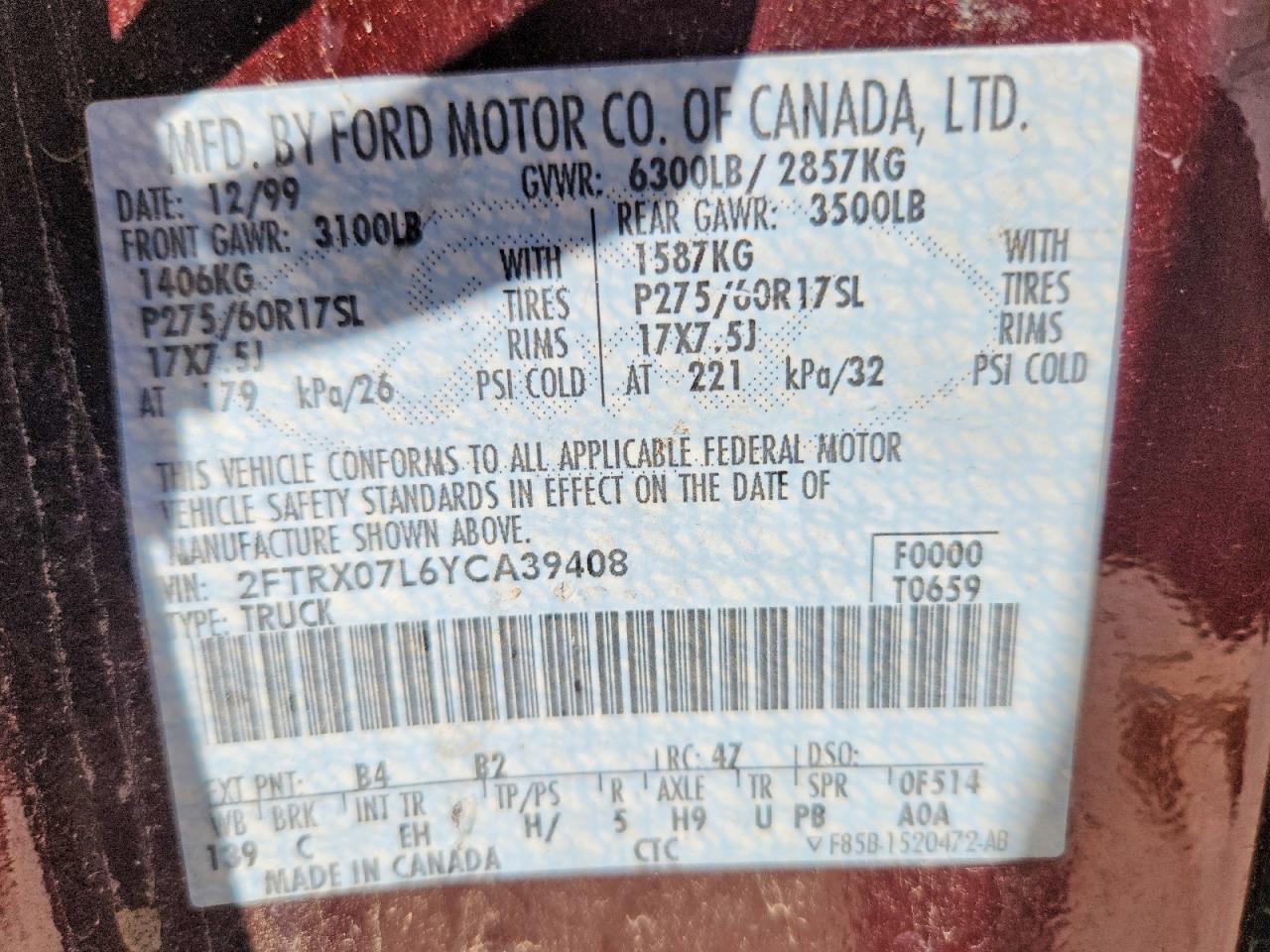 2000 FORD F150 photo 25