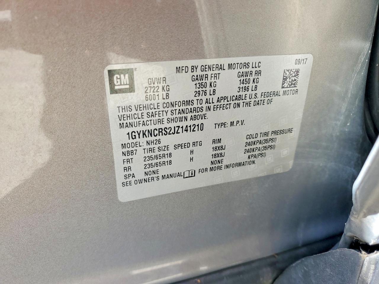 2018 CADILLAC XT5 photo 37