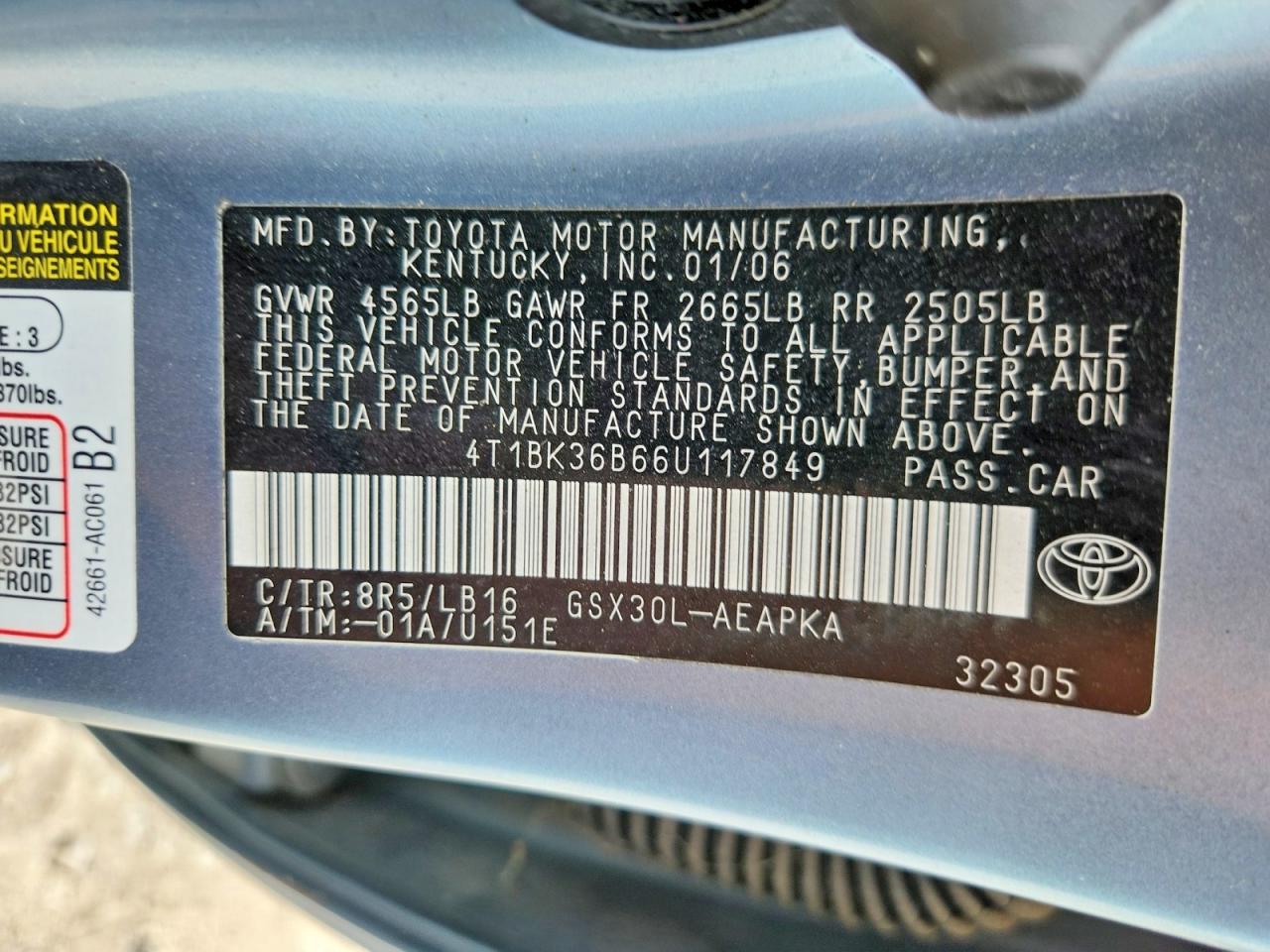 2006 TOYOTA AVALON LIMITED photo 34