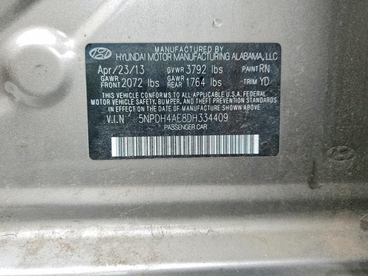 2013 HYUNDAI ELANTRA LIMITED photo 34