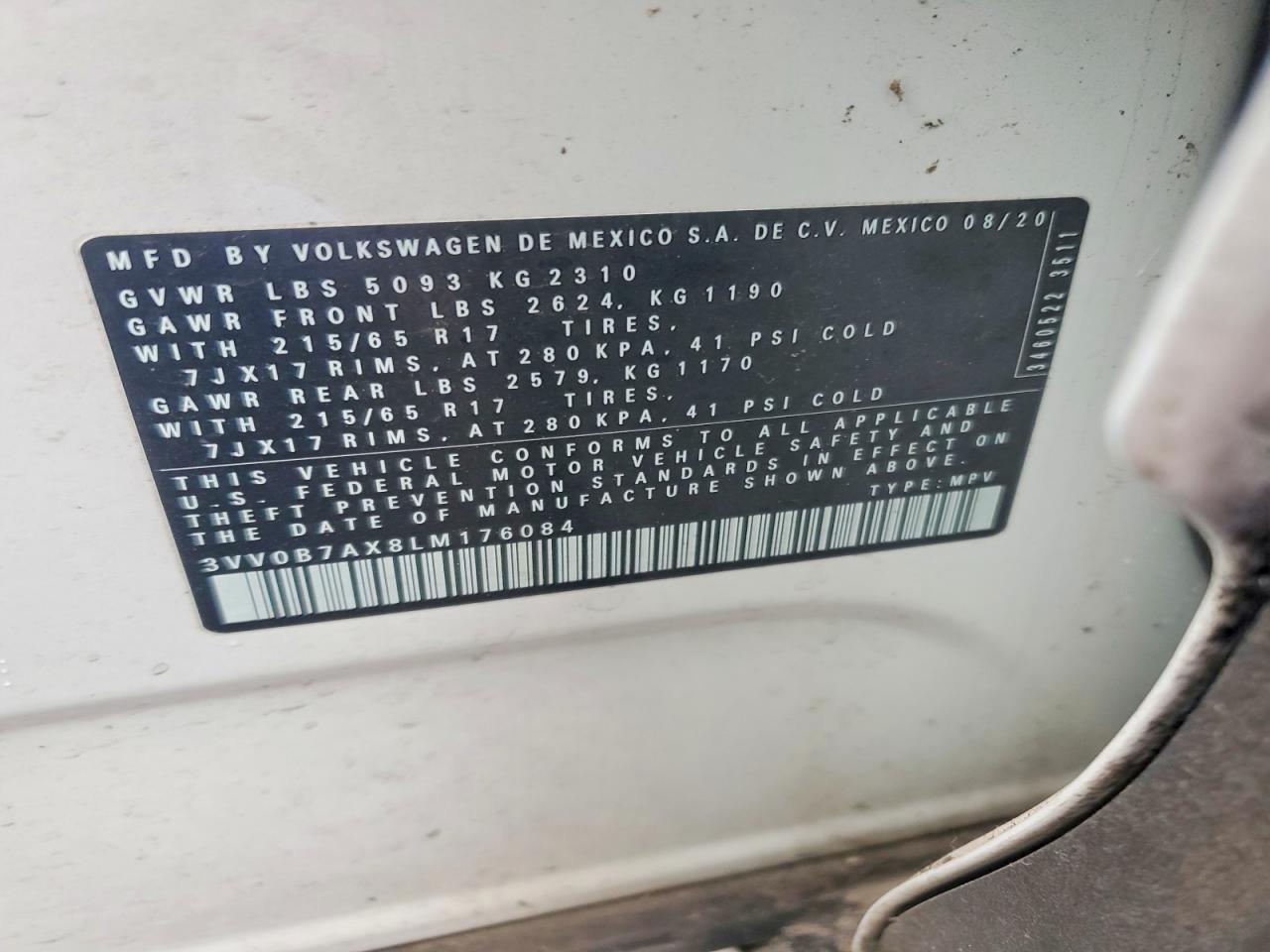 2020 VOLKSWAGEN TIGUAN S photo 37