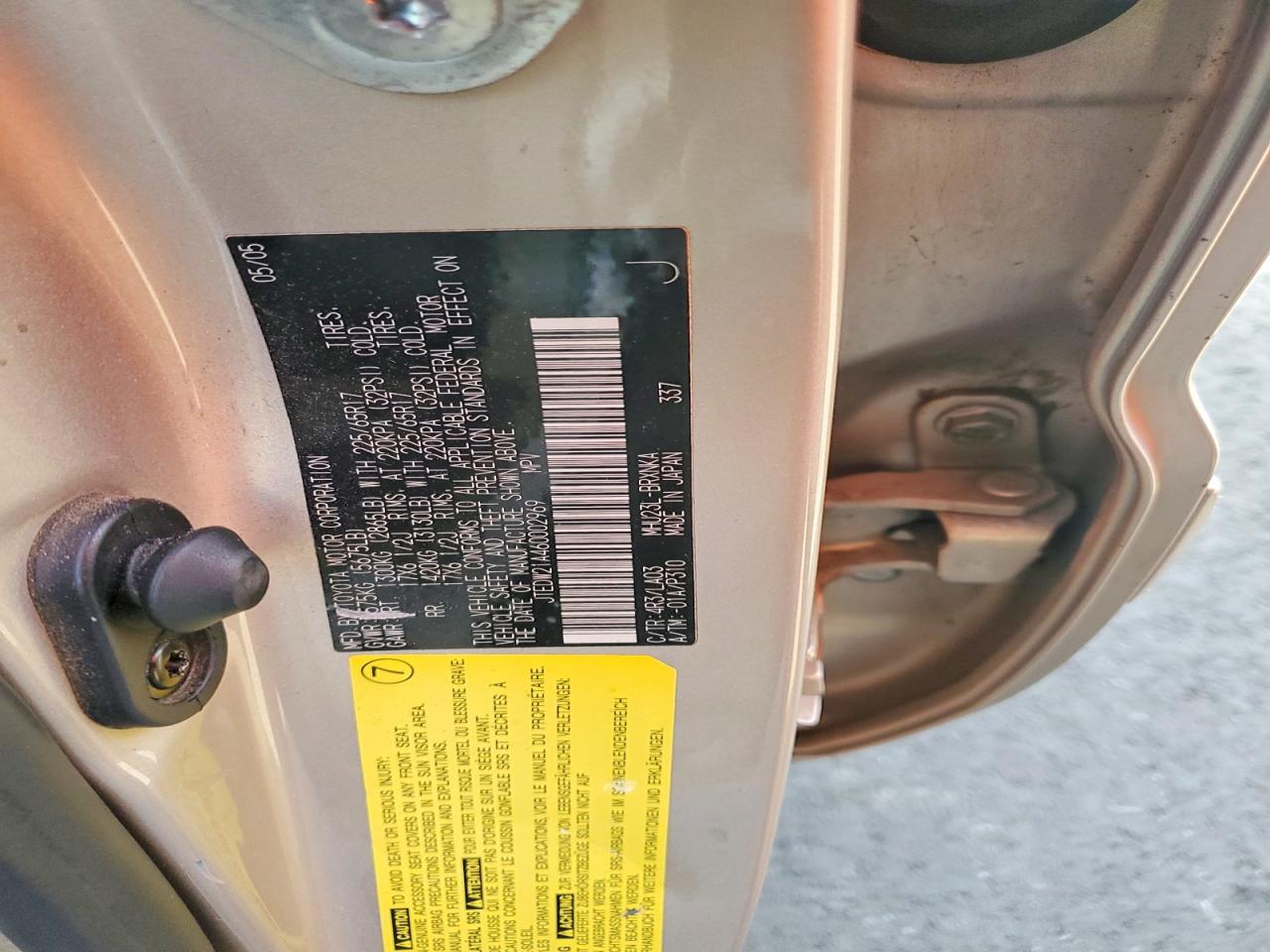 2006 TOYOTA HIGHLANDER HYBRID photo 25