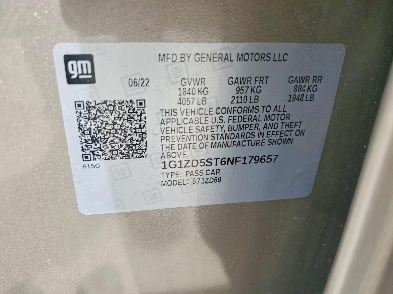 2022 CHEVROLET MALIBU LT photo 34