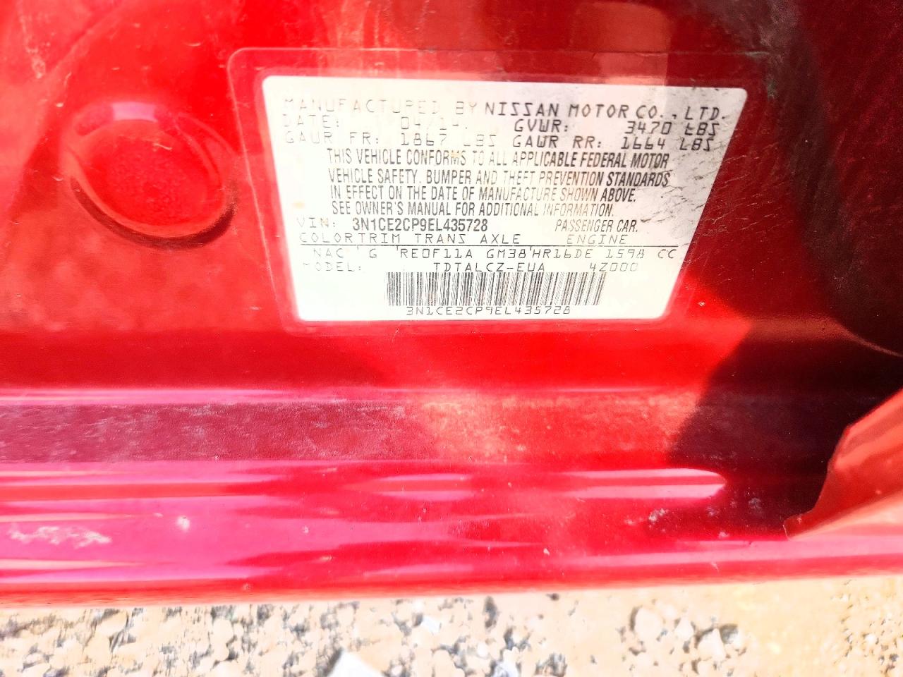 2014 NISSAN VERSA NOTE S PLUS photo 23
