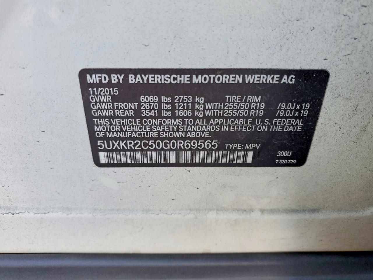 2016 BMW X5 SDRIVE35I photo 13