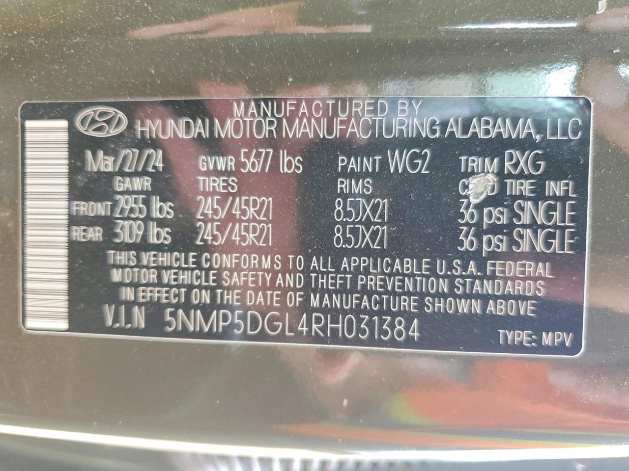 2024 HYUNDAI SANTA FE CALLIGRAPHY photo 40