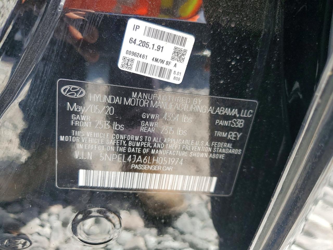 2020 HYUNDAI SONATA SEL photo 12