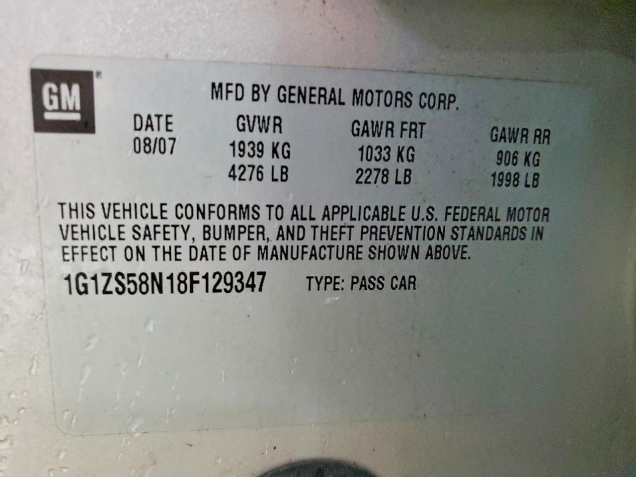 2008 CHEVROLET MALIBU LS photo 13