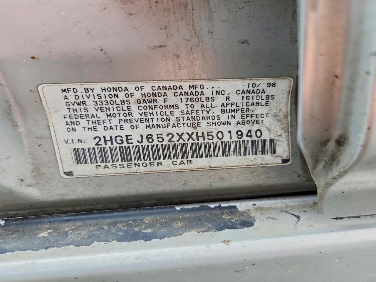 1999 HONDA CIVIC photo 23