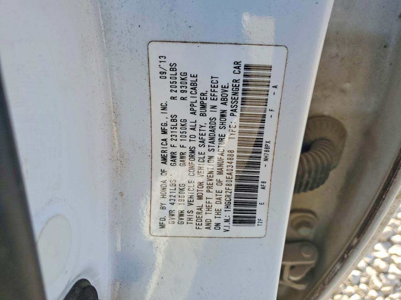 2014 HONDA ACCORD EXL photo 21