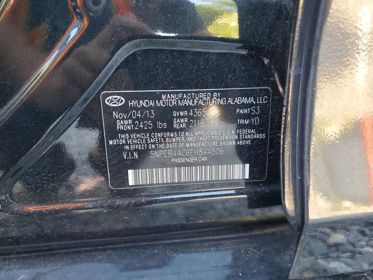 2014 HYUNDAI SONATA GLS photo 34