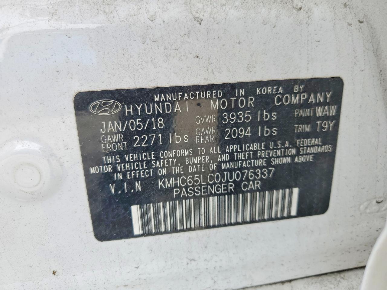 2018 HYUNDAI IONIQ BLUE photo 34
