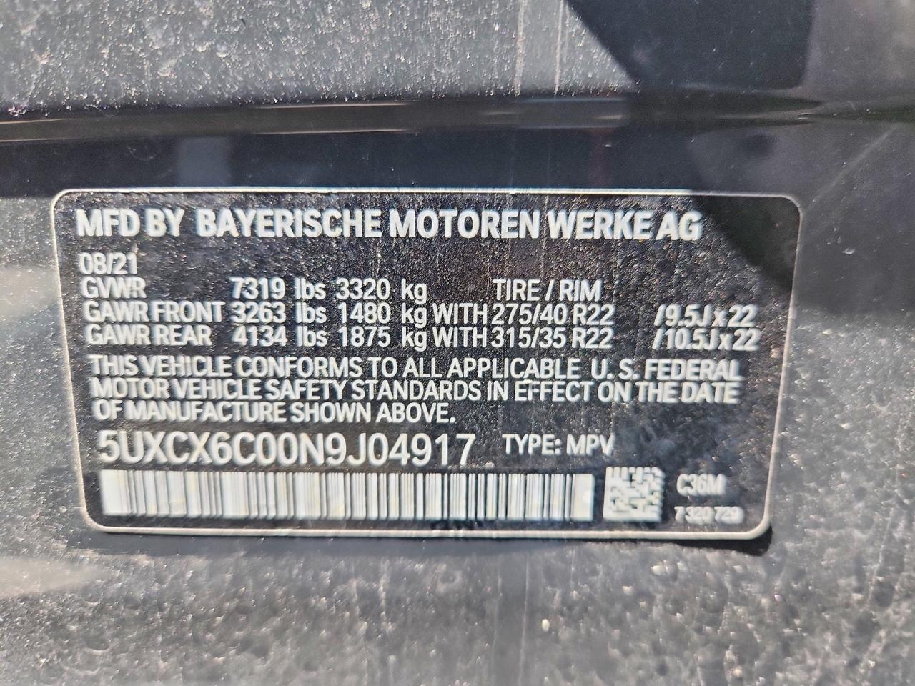 2022 BMW X7 M50I photo 25