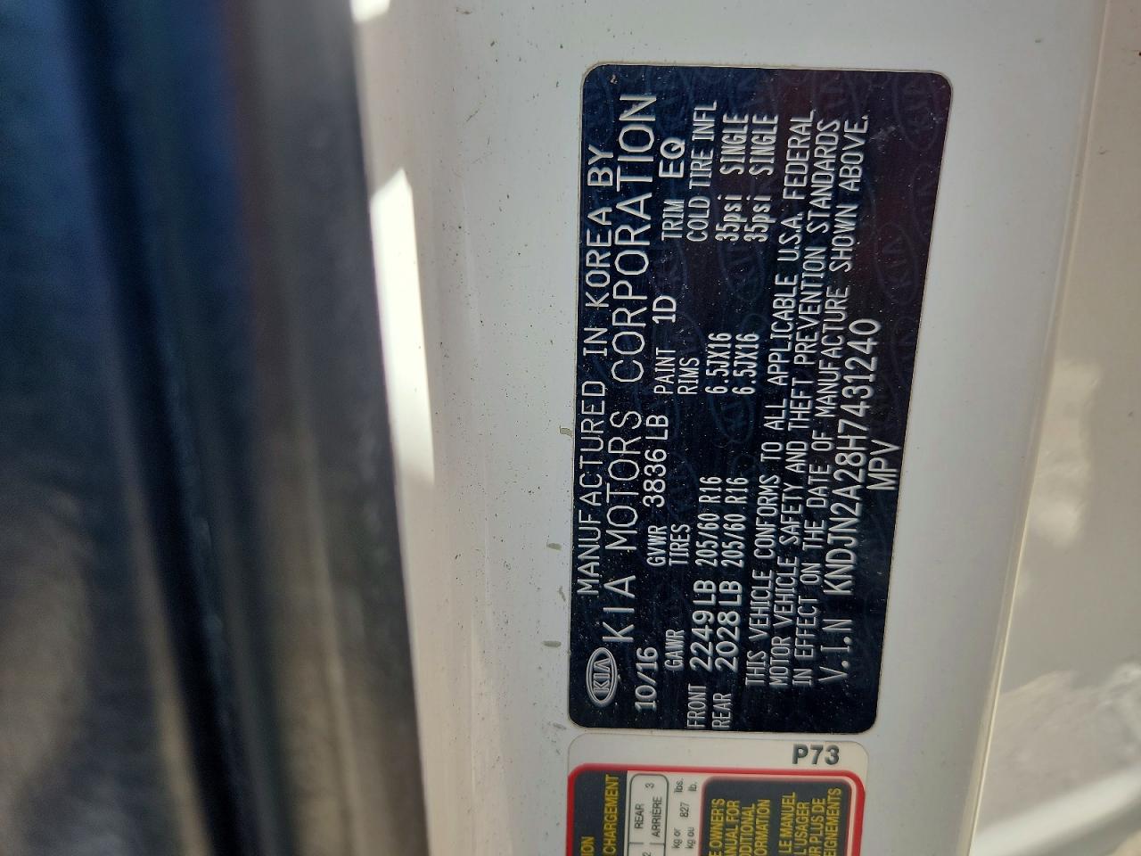 2017 KIA SOUL BASE photo 34