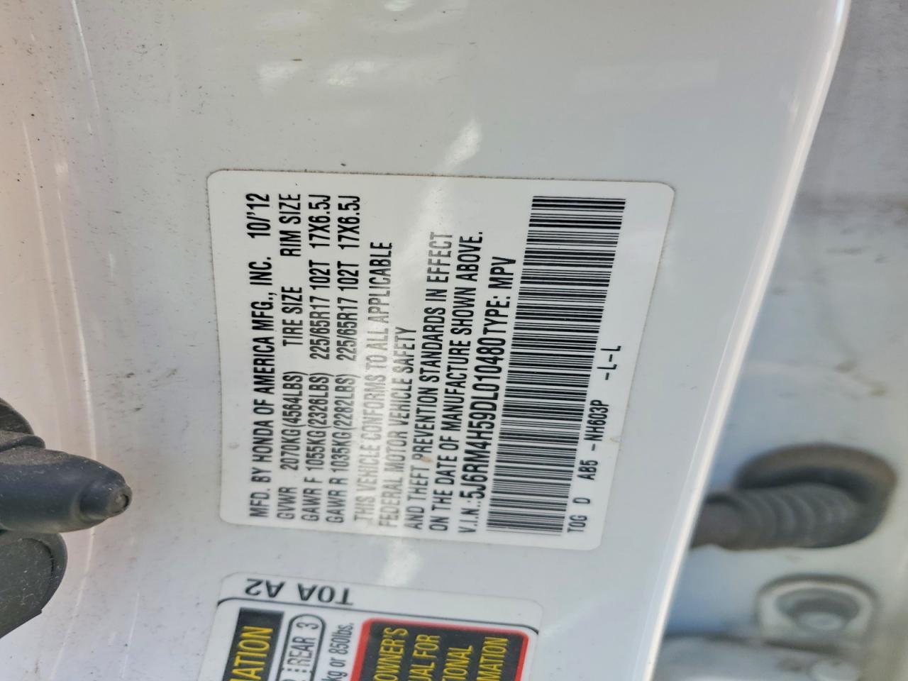 2013 HONDA CR-V EX photo 37