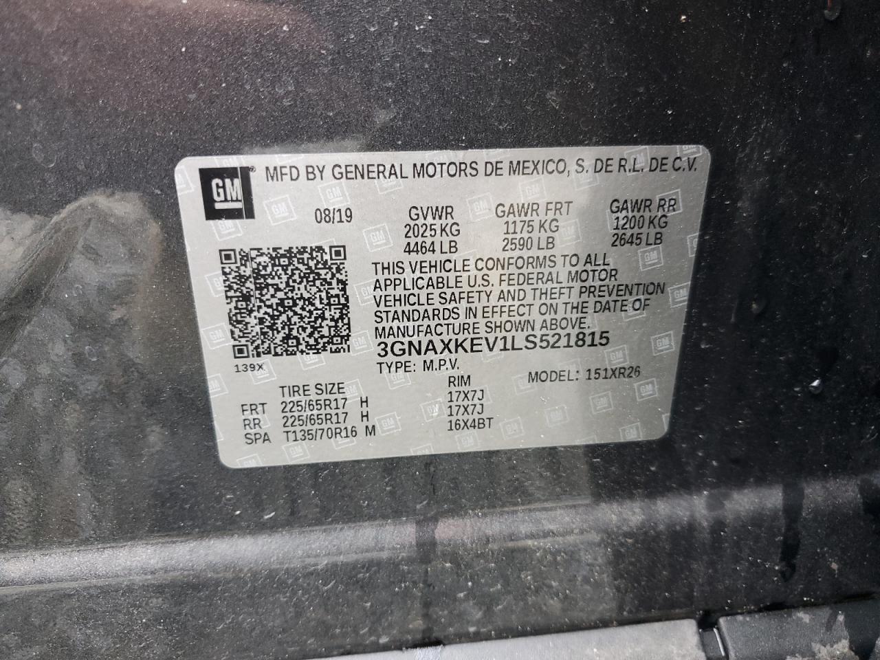 2020 CHEVROLET EQUINOX LT photo 25