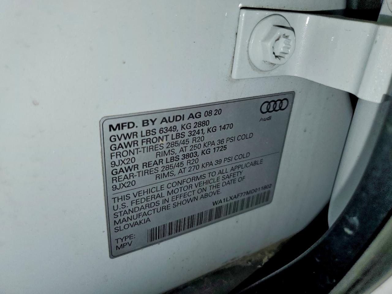 2021 AUDI Q7 PREMIUM PLUS photo 25