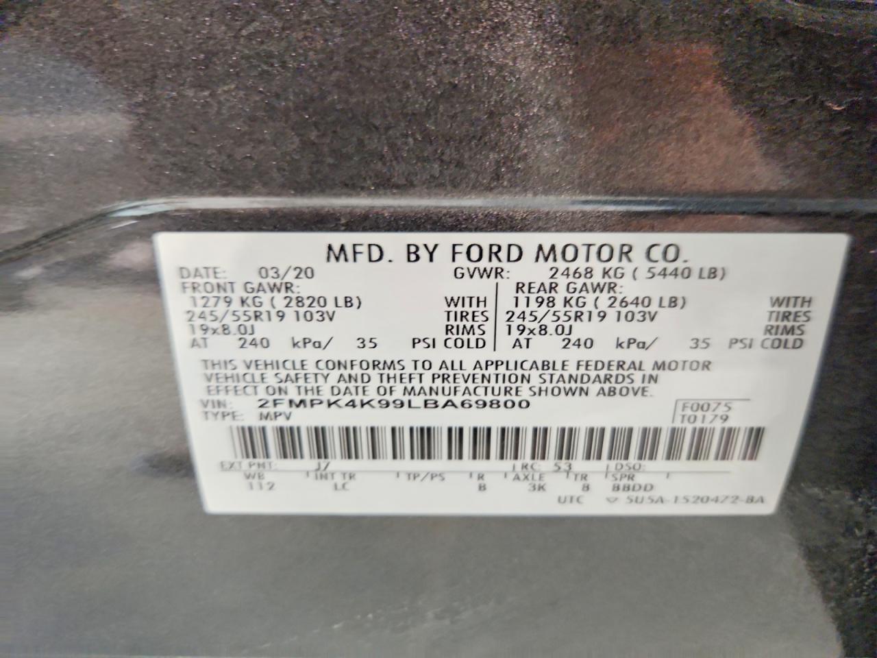 2020 FORD EDGE TITANIUM photo 25