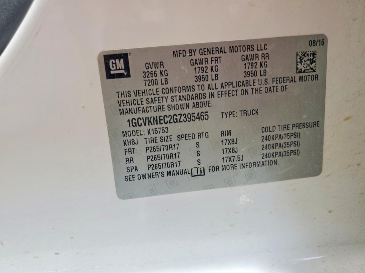 2016 CHEVROLET SILVERADO K1500 photo 37